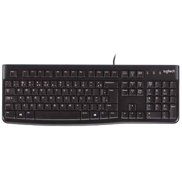 Teclado Logitech k120 USB preto